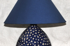 Blue-spongeware-lamp